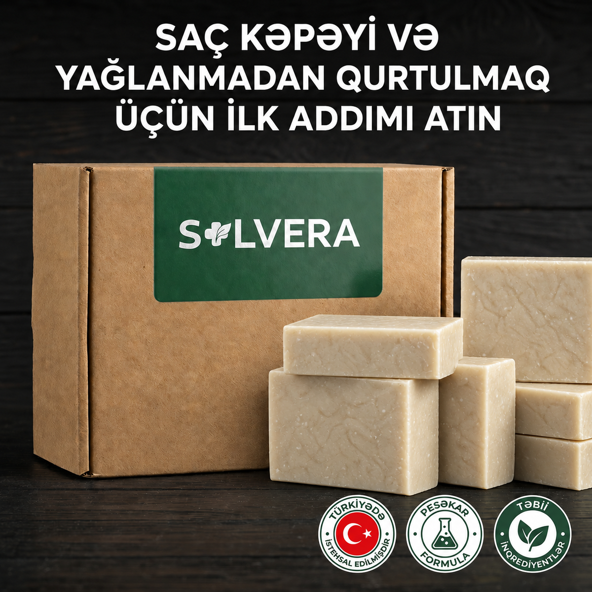 Solvera | Kəpək və Yağlanma Əleyhinə Sabun
